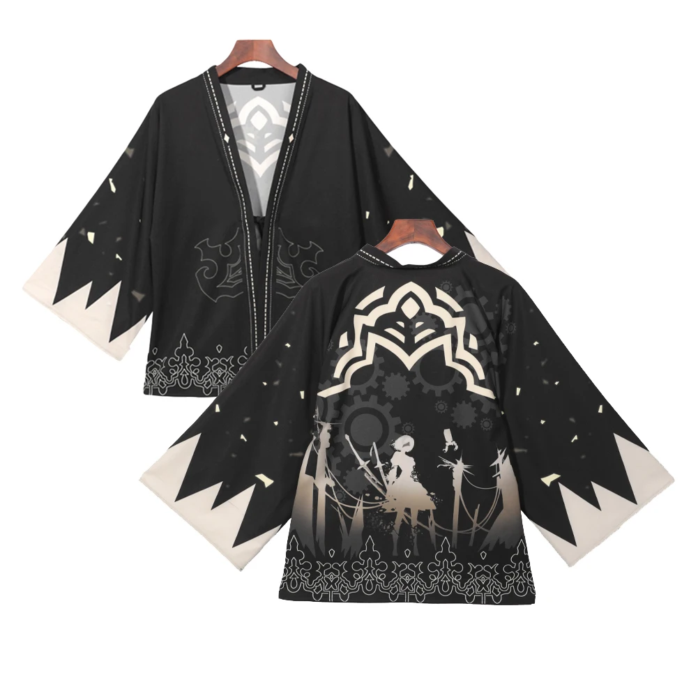

Brdwn Hot game Nier Automata YoRHa No.2 Type B Japanese Kimono style Cosplay Costume Haori Cape Cloak