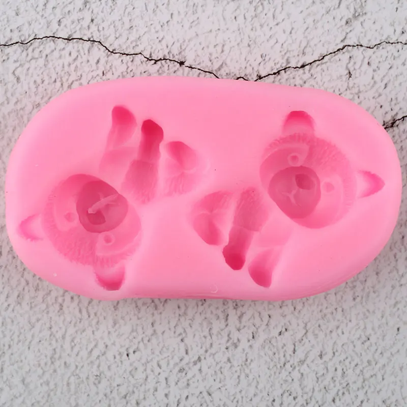 3D милых щеночков Собаки силиконовые формы для шоколада конфет мыла форма для полимерной глины DIY вечерние Топпинг для кексов инструменты для украшения тортов из мастики
