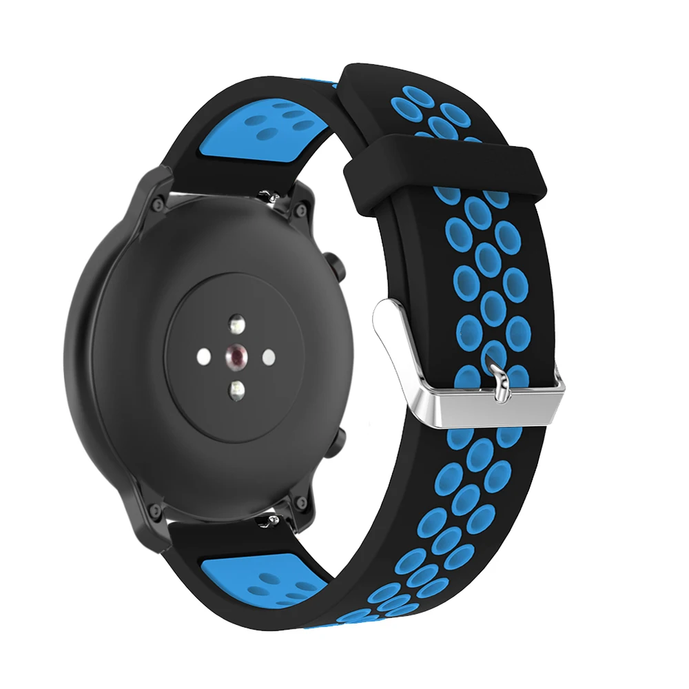 22 мм силиконовый ремешок для Amazfit GTR 47 мм ремешок для Galaxy Watch 46 мм/samsung gear S3 Frontier ремешок для huawei Watch GT 2
