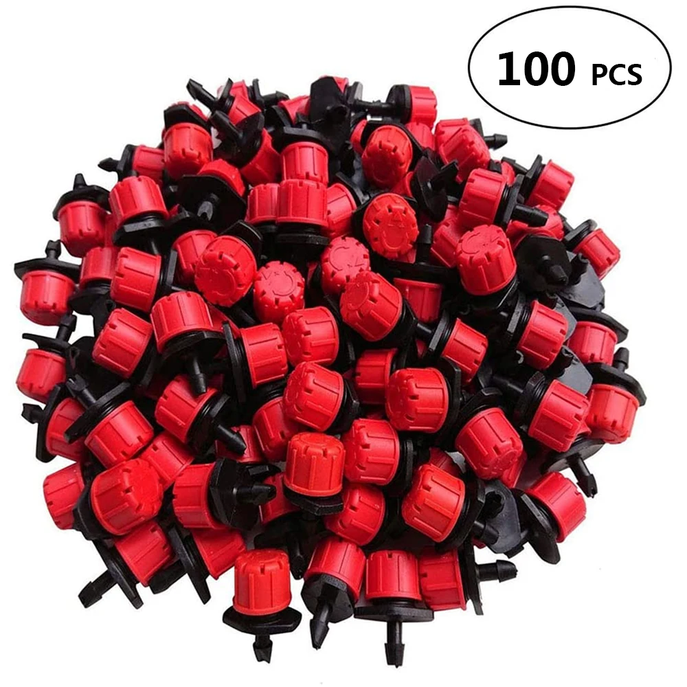 50-800pcs Adjustable Irrigation Drippers Sprinklers 1/4''  Emitter Dripper Micro Drip Irrigation Sprinklers for Watering System 