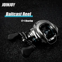 Катушка Baitcast 17+ 1BB полностью Металлическая Рыболовная катушка длинная литая рыболовная приманка для морской воды катушка 7,01: 1 высокоскоростная Рыболовная катушка