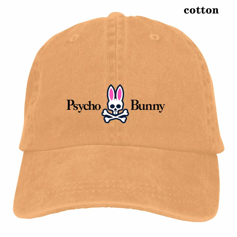 Psycho Bunny бейсбольная кепка для мужчин и женщин, Кепка-Дальнобойщик, модная Регулируемая Кепка - Цвет: 3-Natural