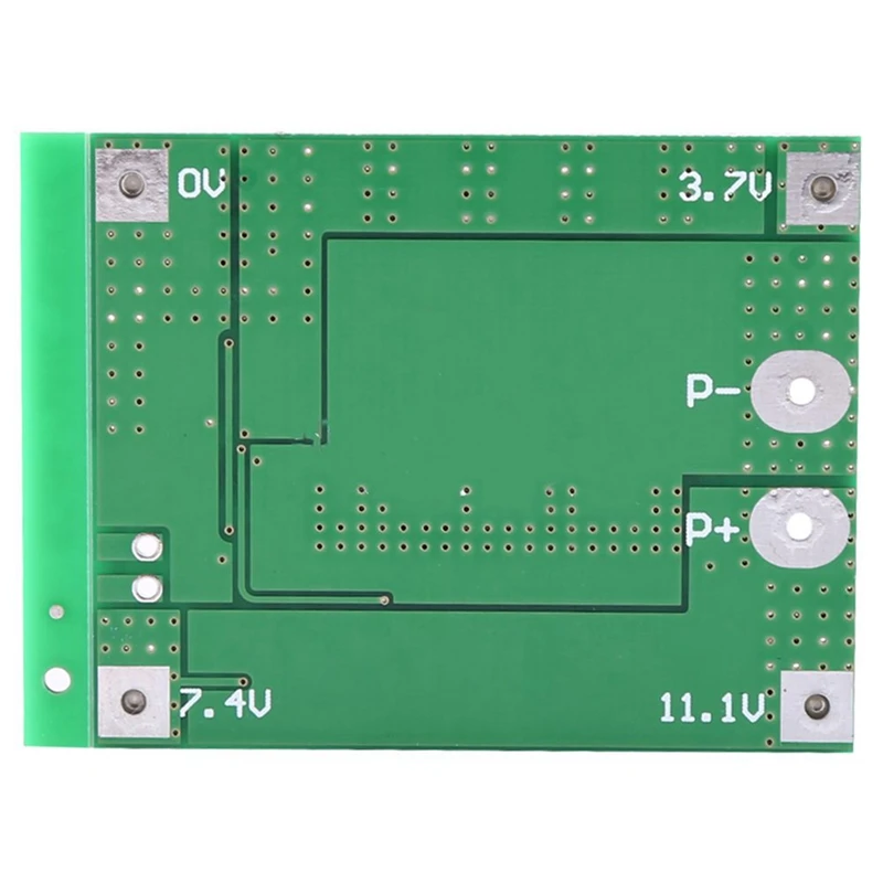3S 11.1V 12.6V 25A with Balance 18650 Li-Ion Lithium Battery PCB Protection Board with 0.36Inch Digital DC 3-30V Car Voltmeter G