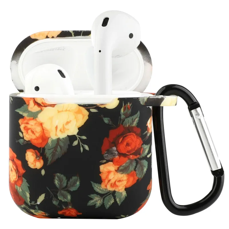 

Camouflage Print Flower Silicone Case for Airpods 2 1 Cover Wireless Earphone Headphone Accessories Protective Protection