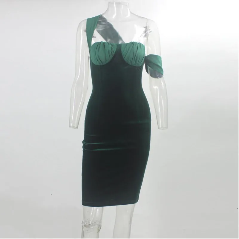 PFFLOOK бархат сексуальная bodycon Вечерние Платье Осень Для женщин с открытыми плечами без рукавов с открытой спиной Бандажное платье Мини-платья ночных клубов, от vestidos