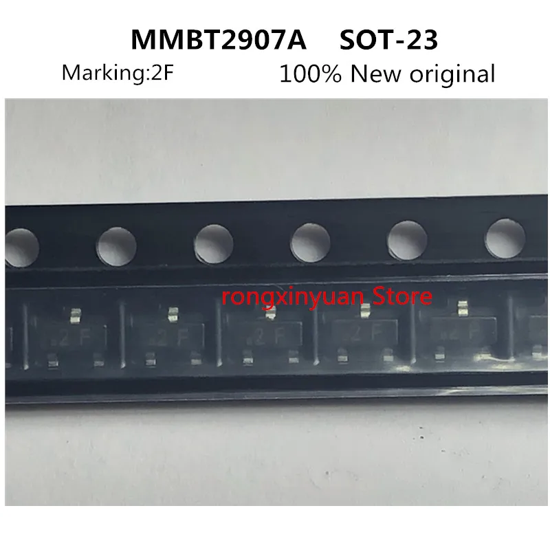 MMBT2907A 2F 2020 + SOT-23 MMBT2907 MMBT2907ALT1G MMBT2907A-7-F 60В/0.6A PNP транзистор сигнала 100% Новый