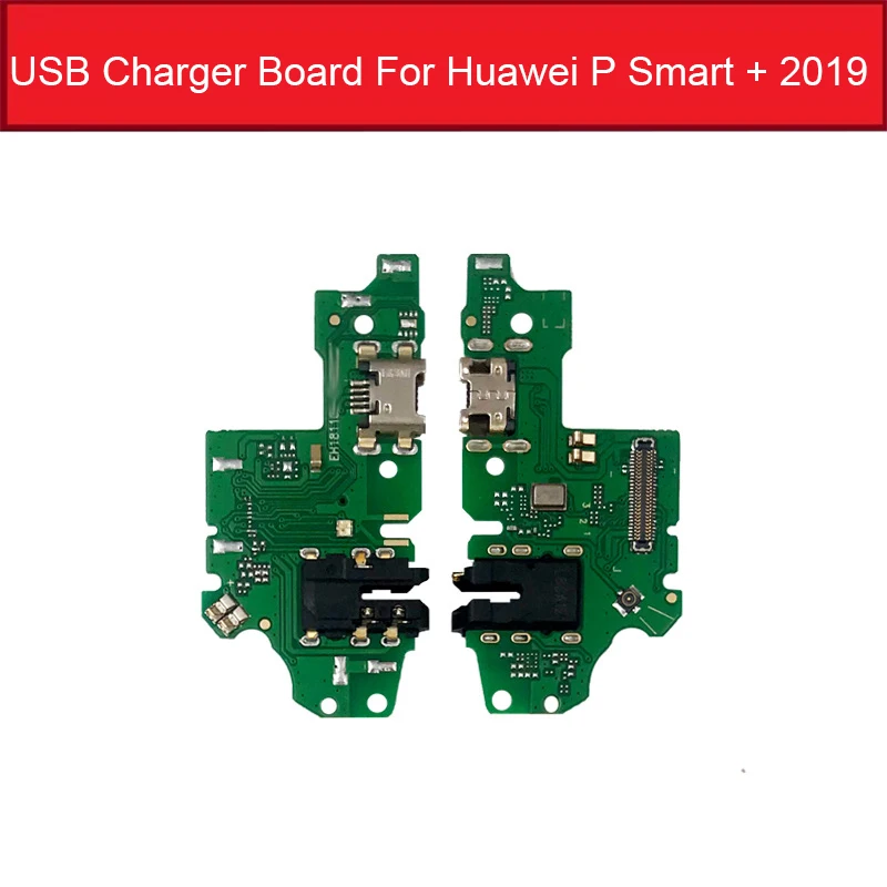 Плата для зарядного устройства USB для huawei P Smart+ Chargring USB Jack Нижняя плата для huawei Honor 10 Lite запасные части для ремонта