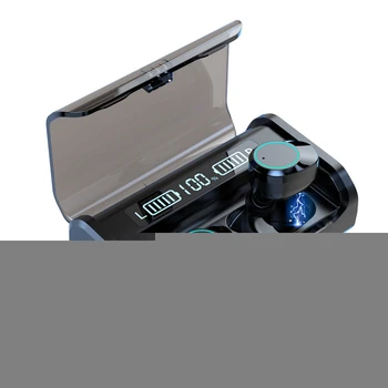 

TWS Bluetooth Headset V5.1 Wireless Digital Display Contact Control Sport Stereo Earbuds Headset