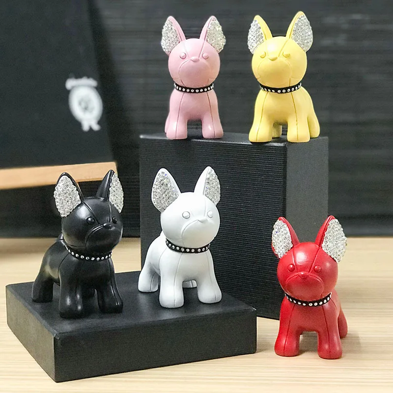 

Modern Design Cute Cartoon-encrusted Bulldog Small Pendulum. Home Decoration Accessories Modern Desk Decor kawaii accessories