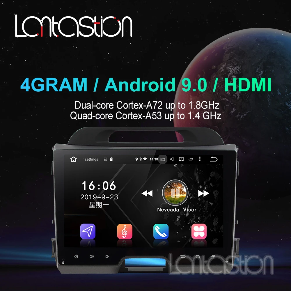 Android 9,0 4G ram DSP автомобильный dvd для KIA sportage 2011 2012 2013 Автомобильный dvd Радио Видео Аудио плеер Автомобильный gps плеер
