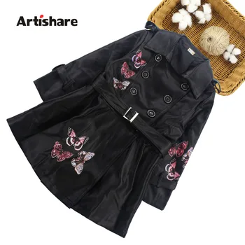 

Girls Leather Jackets Flower Embroidery Jacket Girl Casual Children Coat Kids Autumn Winter Girls Clothes 6 8 10 12 14 Years