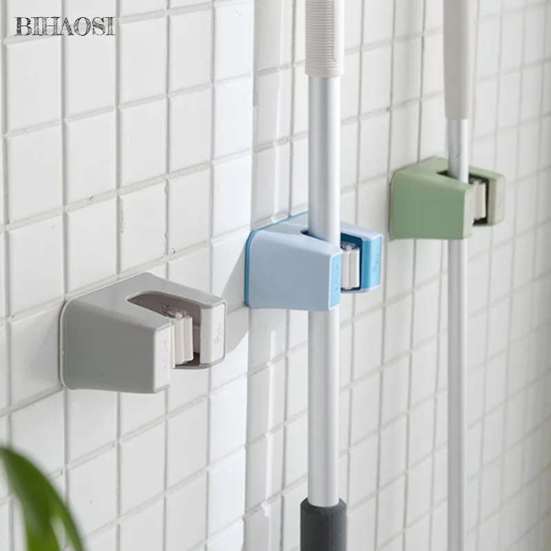 

Bathroom suction hook household tool storage rack wall mounted mop hook toilet broom clip powerful no punch no mark hanging