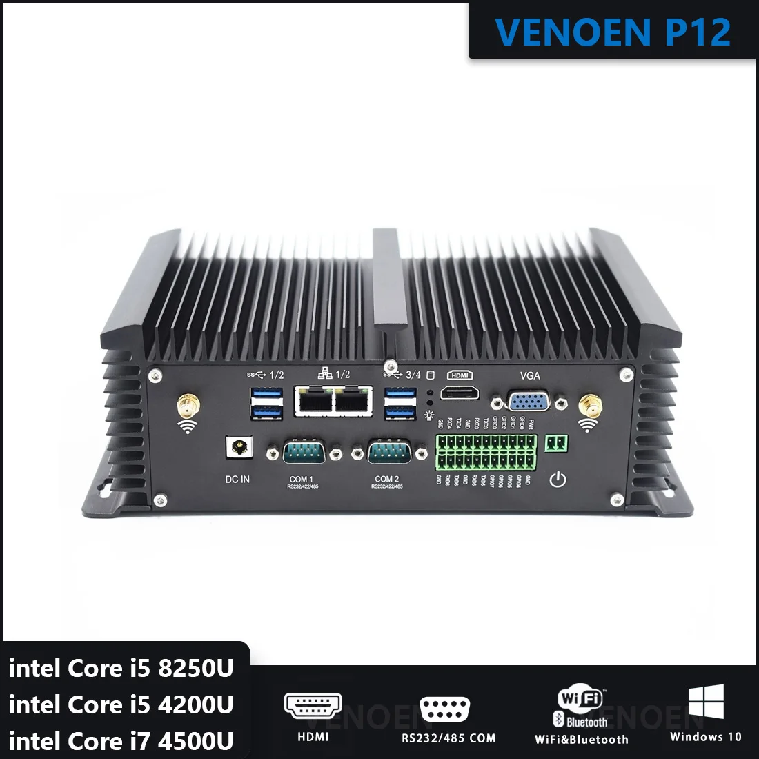 Промышленный мини ПК 8 го поколения процессор Intel Core i5 i7 8250U 8350U 4200U ddr3 с GPIO pin SIM