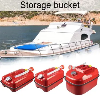 

5/10/20L Thickened Lying Gasoline Can Portable Diesel Pot Iron Fuel Tank Car Motorcycle Spare Storage Bucket