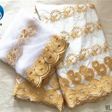 LIULANZHI белый getzner Африканский getzner кружевная ткань с камнями 5+ 2 ярдов хлопчатобумажной ткани ML47B57