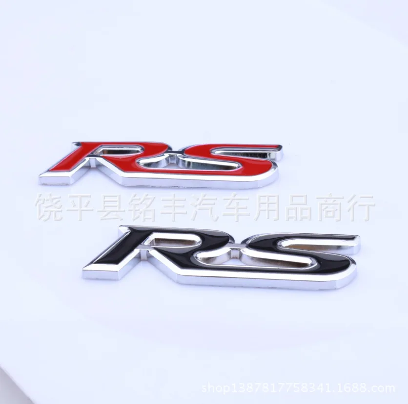 

Metal RS Car Stickers Sports Version of the Modified Car RS Standard RS Word Mark Sports Version of the Metal RS Car Logo