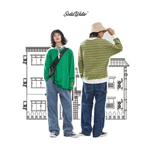 Sodaводяные мужские однотонные джинсы для мужчин Harajuku уличный стиль свободное джинсовое платье осень винтажные утепленные мужские джинсы 94195SS