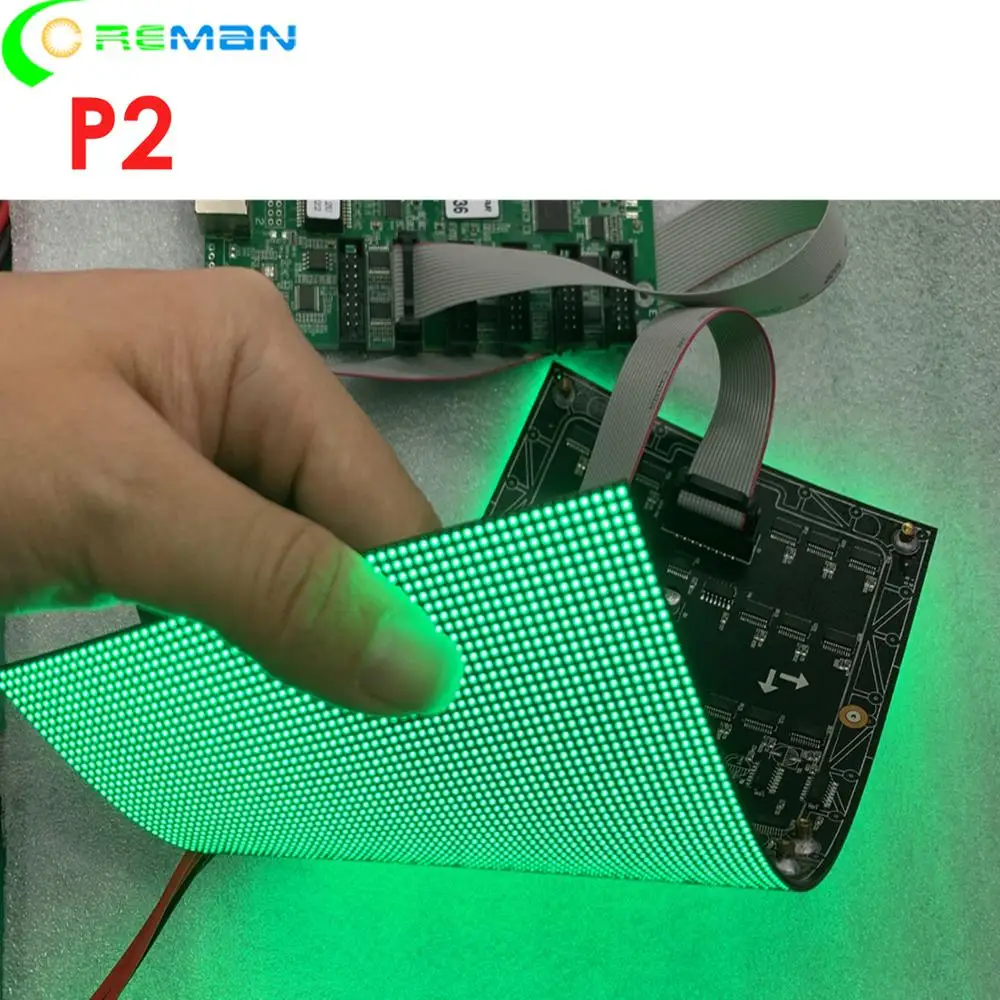Полноцветный светодиодный экран HD RGB P2 мягкий модуль гибкий внутренний изогнутый