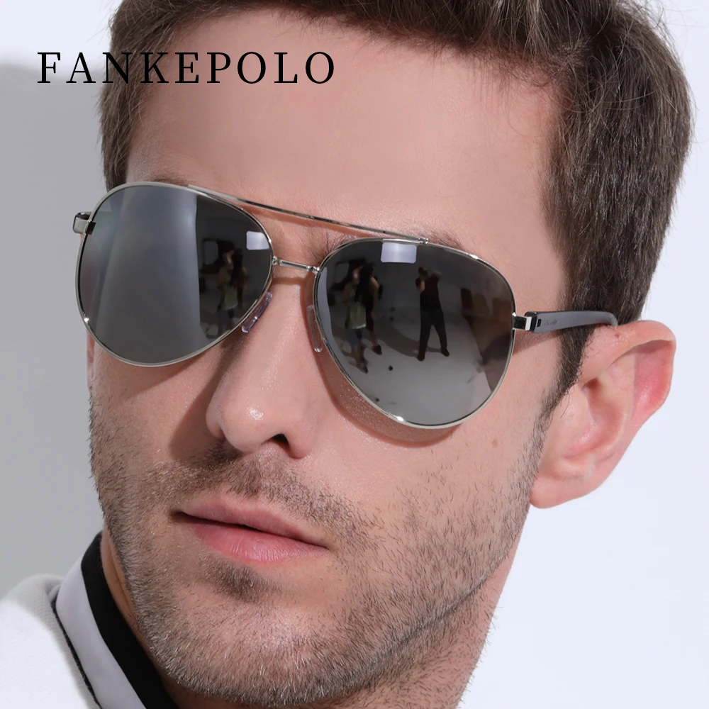 FANKEPOLO круглые металлические солнцезащитные очки мужские черные модные уф400 УФ брендовые дизайнерские солнцезащитные очки в большой коробке Роскошные Ретро dri ving mirror2019