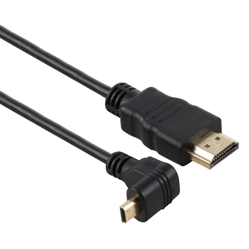 30 см Micro-HDMI под прямым углом папа к HDMI Мужской(90 градусов)-поддержка 4k(тип B