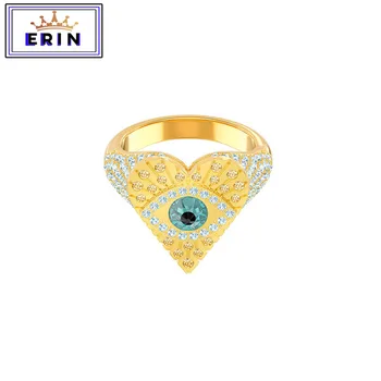 

ERIN High quality SWA, fashionable Golden Heart Magic Eye Ring unique ring