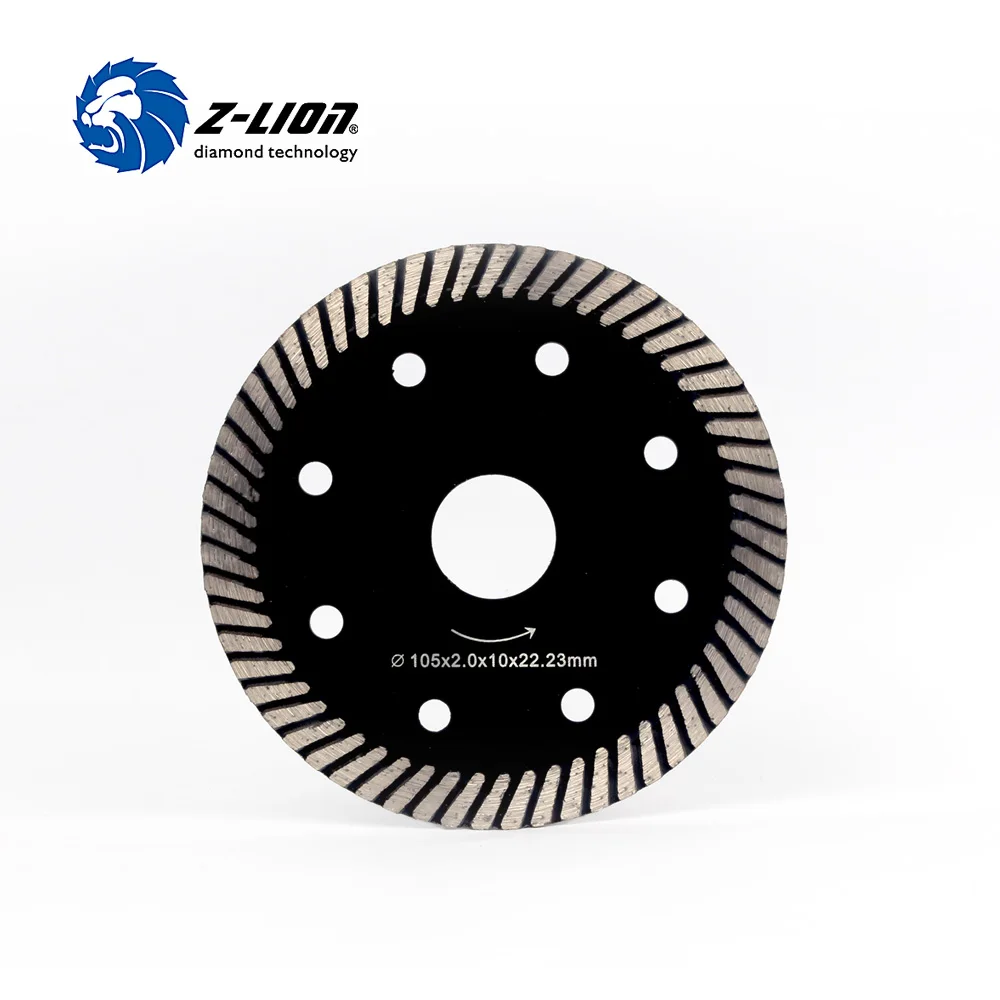 

Z-LION 105mm Diamond Saw Blade 4inch Hot Pressed Cutting Disc Granite Marble Tile Grinding Cutting Wet Dry Use For Angle Grinde