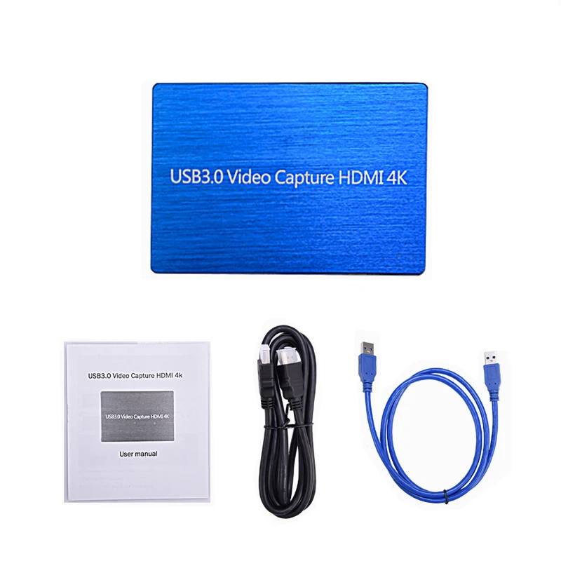 Карта видеозахвата 4K 60 Гц HD USB3.0 HDMI 1080P USB-ключ видеозахват для игр в реальном