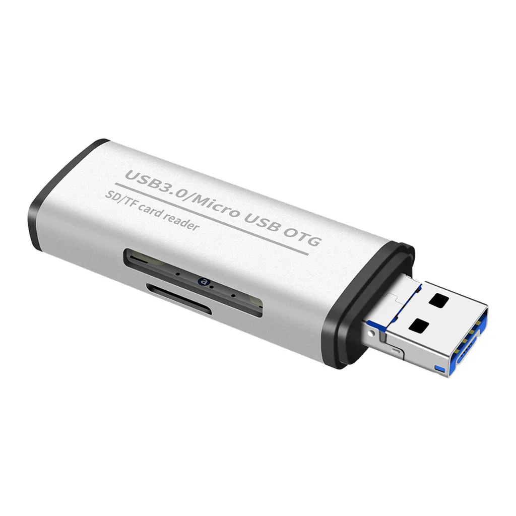 Кард-ридер портативный OTG Многофункциональный кард-ридер USB 3,0/Micro USB TF sd-карта адаптер Телефон блок вилка быстрые карты Read-L819