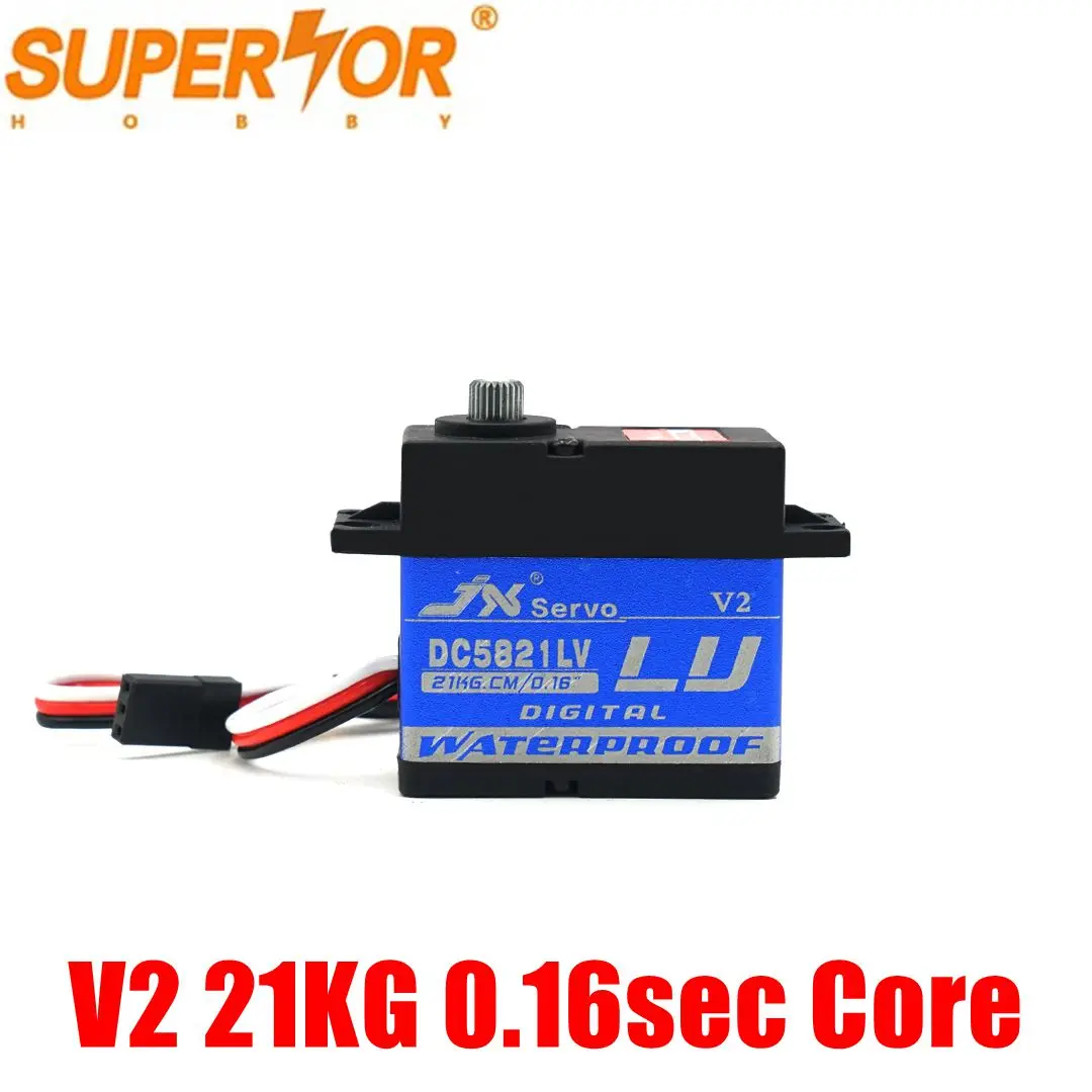 DC5821LV V2 Водонепроницаемый JX servo 21 кг металлическими шестернями и высоким крутящим