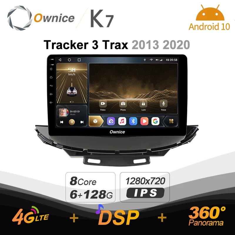 

Android 10.0 6G+128G 720P K7 Car autoradio Multimedia for Chevrolet Tracker 3 Trax 2013 2020 radio system unit 360 4G LTE