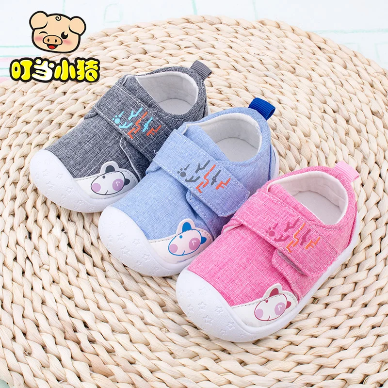 

Ding dang xiao zhu 2018 Spring New Style Men And Women Children Baby Cotton Shoes Soft Bottom Babies' Toddler Shoes Cartoon Baby