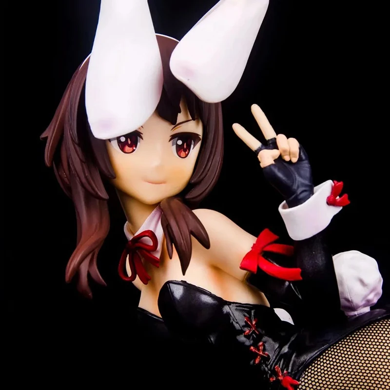 Modelos de Coleção de Brinquedos de Bonecas Shukuku o 33cm! Anime Kono Subarashii Sekai 2 Megumin Action Figure Pvc Estilo b 1 - 4 Coelho Ver. ni 10 33cm! 2 megumin action figure pvc estilo