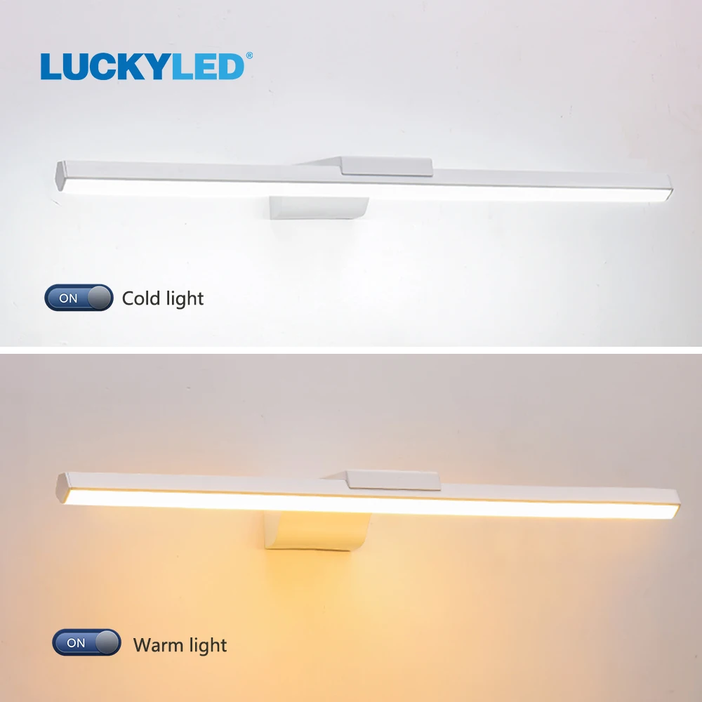 LUCKYLED Led Bathroom Light Mirror Wall Lamp 8W 12W AC85-265V Wall Mount Light Fixture Modern Lamps for Living Room Bedroom