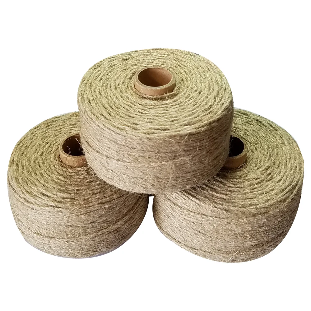 

100% Natural linen twine rope 100m/roll macrame cords 3pcs/lot for handmade packing DIY