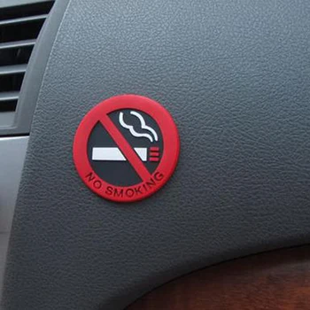 

Glue Sticker Warning No Smoking Logo Car Stickers Easy To Stick Car Taxi Door Decal Badge Glue Sticker Promotion Car Styling