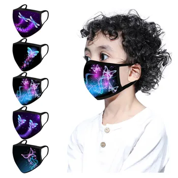 

5pcs Breathing Face Mask For Children Kids Boys Girls mascarilla mascarillas Washable Butterfly Face Masks mascarilla nino