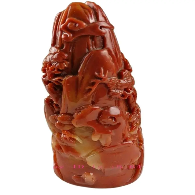 China Shoushan Stone Old Hand Carved Decoration Statue | Дом и сад