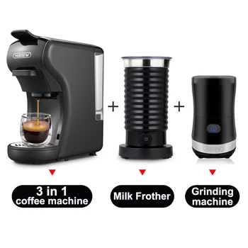 

HiBREW 3 in 1 Full Automatic Coffee Machine With Hot & Cold Milk Foaming Machine Dolce gusto nespresso machine set