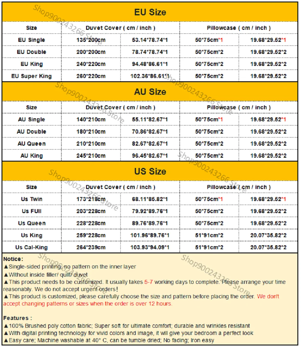  ǥ Stampes ħ Ʈ 2/3Pcs Duvet Ŀ & Pillowcase(s) Ȩ   3D μ ̺ Ŀ