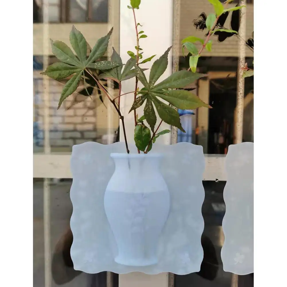 Творческие настенные силиконовые наклейка в виде вазы настенные бесшовный кожзам волшебное стекло новые современные минималистичные украшения для дома и офиса