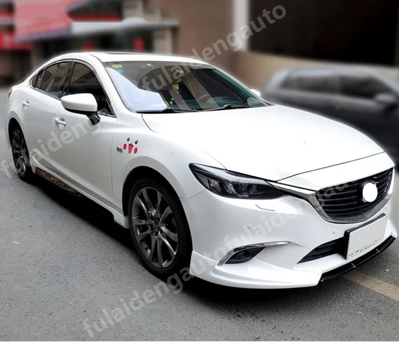 Для Mazda 6 M6 Atenza- новая Неокрашенная боковая юбка удлинитель бампер для губ комплект для кузова аксессуары для автомобиля