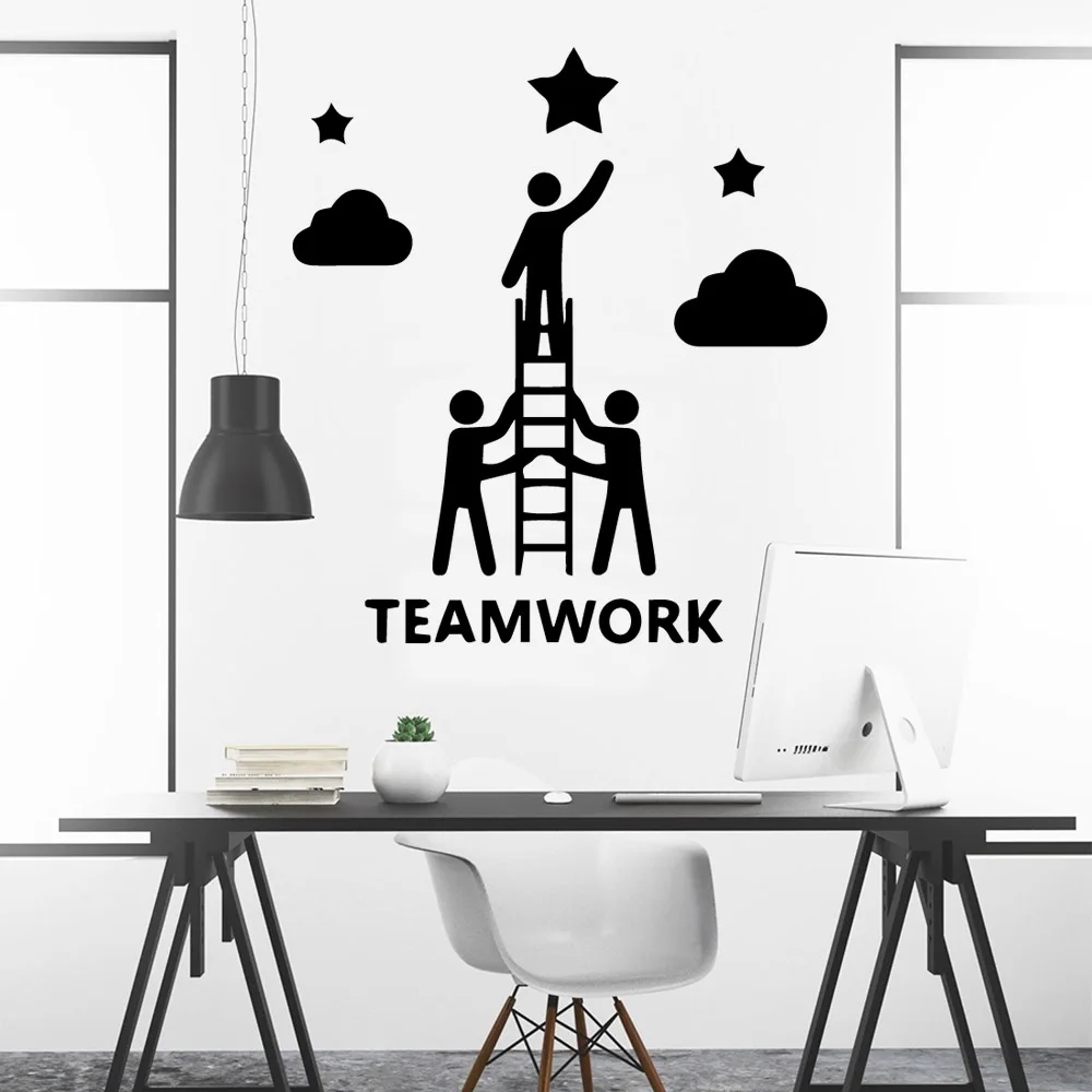 Романтическая командная работа Защита окружающей среды виниловые наклейки для