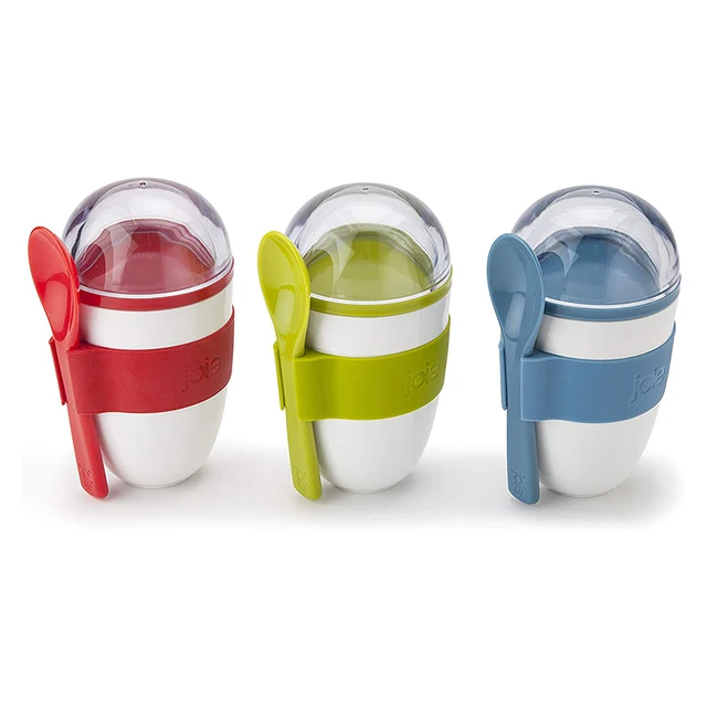 Joie Reggeli Csésze Hordozható Különböző Színű Joghurtos Dió Gabona Gyümölcs Saláta Müzli Piknik Palack Ajándék Diétás Tartály Kanál - Image 6