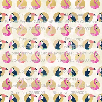 

soft Fabric tropic Flamingo Print summer Patchwork Textile Cloth DIY Sewing Baby & Child Breathable rayon Cotton Fabric Meter