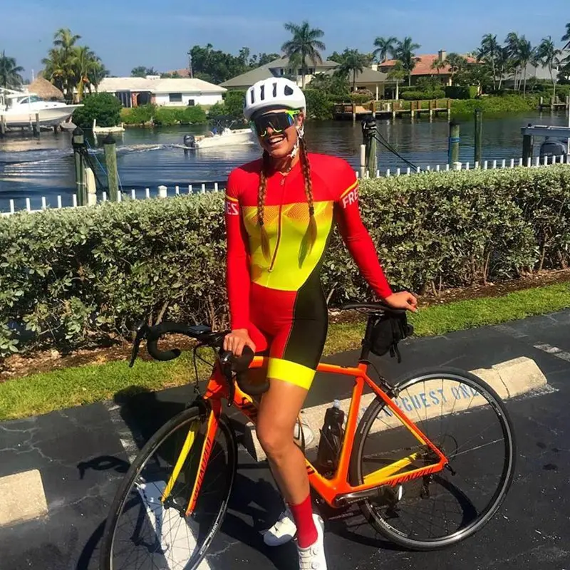 Костюм для триатлона Frenesi colombia, Ropa ciclismo, комплект для велоспорта, женский, для велоспорта, короткий, Джерси, облегающий костюм, комбинезон, Майо, для велоспорта - Цвет: suits
