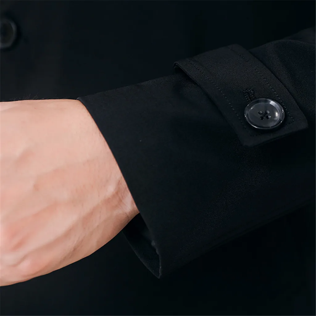 Chaqueta hombre erkek mon, зимнее пальто, мужское, одноцветное, с карманами, с окантовкой, цвет золотой, на кнопках, повседневное, длинное пальто, veste