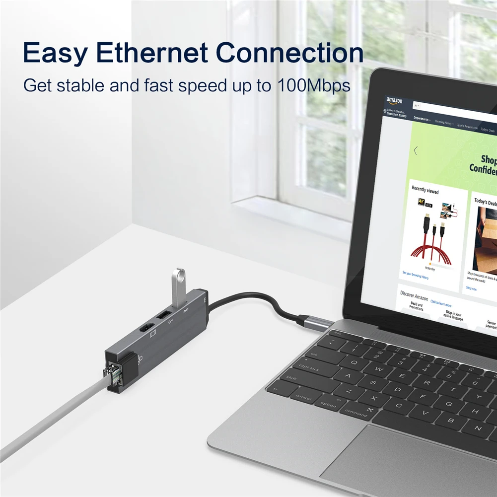 6 в 1 usb-хаб type C к HDMI 4K USB3.0 концентратор SD/TF адаптер USB 2,0 RJ45 PD адаптер концентратор для MacBook Pro samsung S8 S9