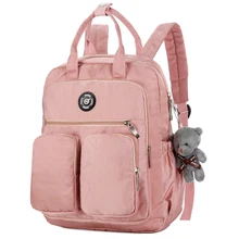 Litthing, женский рюкзак, водонепроницаемый, нейлон, мягкая ручка, Одноцветный, мульти-карман, для путешествий, на молнии, Mochila Feminina, Sac A Dos, школьные сумки