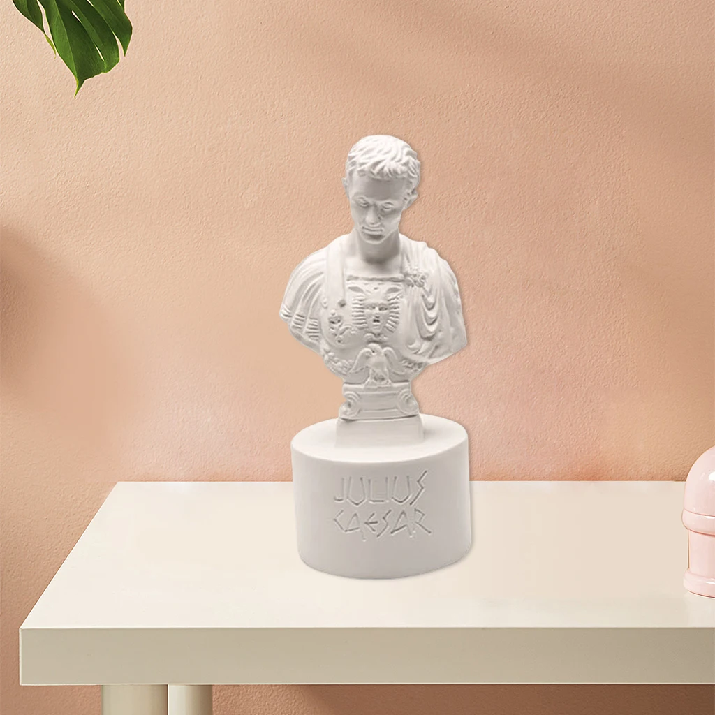 수지 줄리우스 시저 조각 펜 홀더, 홈 오피스 룸 책상 장식 용품, 문구 용품, 선물