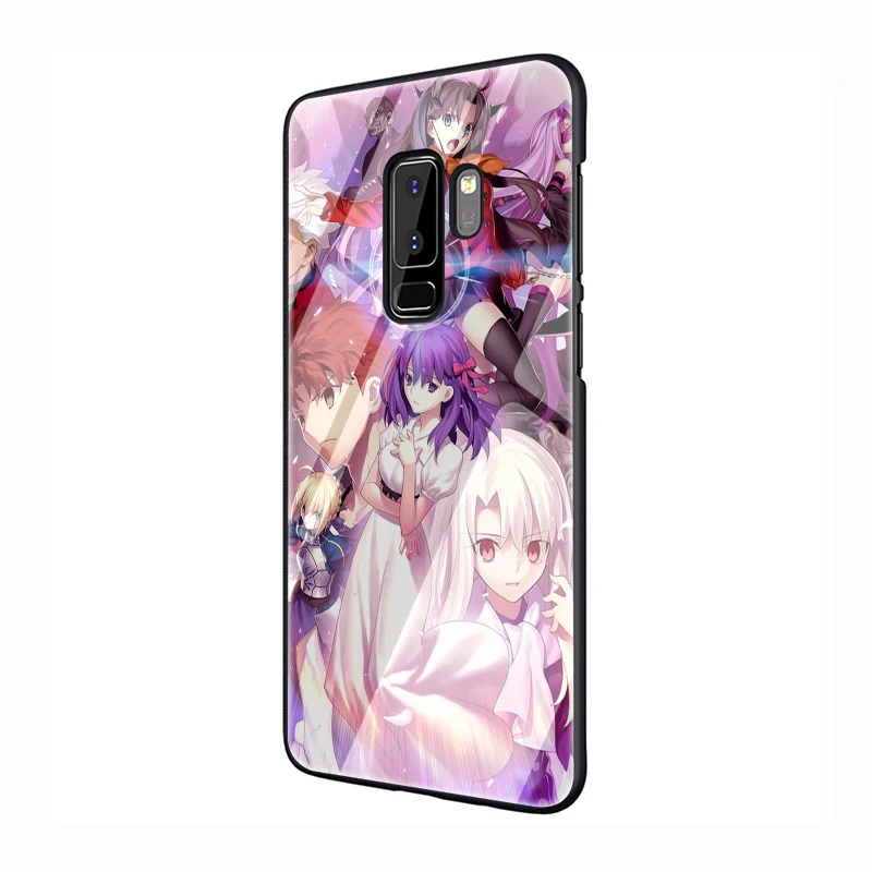 EWAU Fate Stay Night закаленное Стекло чехол для телефона для samsung S7 край S8 S9 S10 Note 8, 9, 10, плюс A10 20 30 40 50 60 70 - Цвет: G1